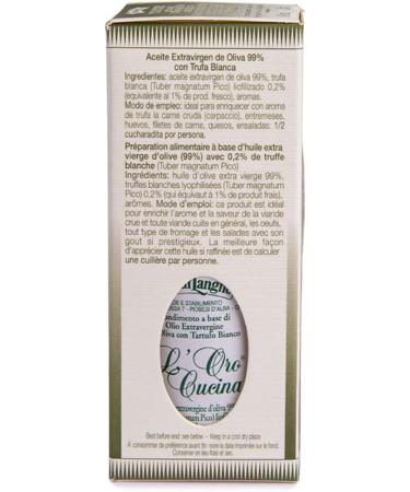 Oro in Cucina - Extra Virgin Olive Oil with White Truffle Slices - Buy Online on SooperMarket.com