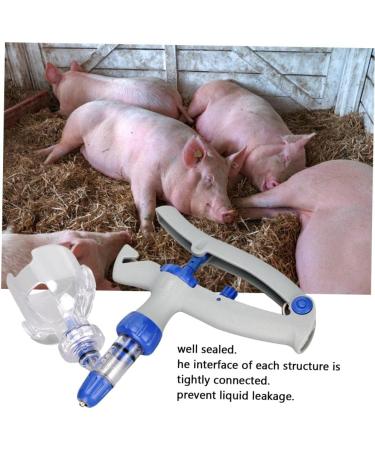 Adjustable 5ml Livestock Syringe Injector for Precision Veterinary Use - Buy Online on SooperMarket.com