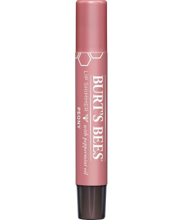 Burt's Bees Lip Shimmer Peony - 0.09 Ounce | Natural Moisturizing Lip Color - International Shipping Available - Buy Online on SooperMarket.com
