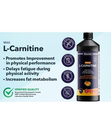 Maxion L-Carnitine 1500mg with Vitamin B5 to Aid in Muscle Recovery After Exercise Orange Flavour 450 mL (1) - Buy Online on SooperMarket.com