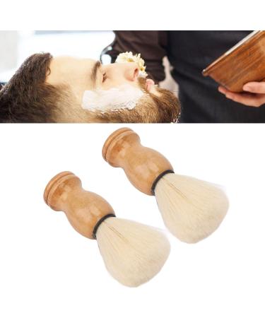 Premium Mini Shaving Brush for Men - Soft Synthetic Wooden Handle Ideal for Travel & Home Grooming | Facial Razor & Clean Tool - Buy Online on SooperMarket.com