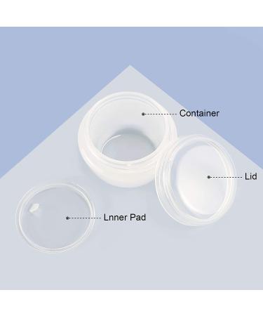 LONGWAY 1 Oz Little Plastic Jars with Lids and Liners - Pack of 12 Clear | Travel Cream Containers for Salves, Lotions, and Cosmetics - Buy Online on SooperMarket.com