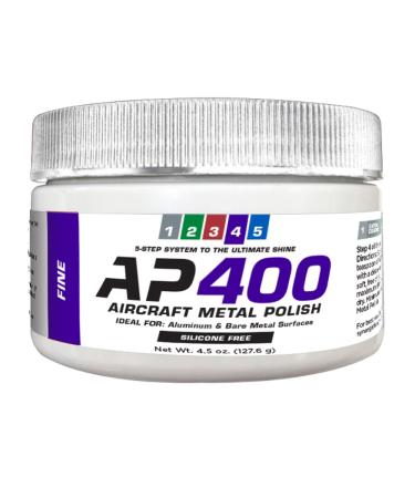 Rolite AP40045z Model AP400 Aircraft Metal Polish for Airplane Aluminum & Bare Metal Surfaces Fine 4.5 oz 4.5oz
