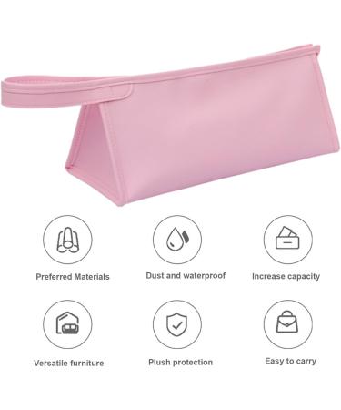 Tainrunse Hair Dryer Curling Iron Storage Bag Carrying Waterproof Stain-Resistant with Handle Easy to Carry Pink - Buy Online on SooperMarket.com