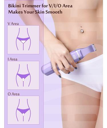 Women's Bikini Trimmer & Electric Shaver for Smooth & Close Shave - Ideal for Bikini Area, Pubic Hair, Legs, and Underarms - Buy Online on SooperMarket.com
