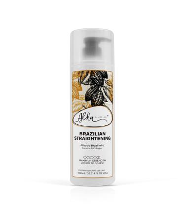 Brazilian Keratin Smoothing Treatment Blowout Straightening System for Dry and Damaged Hair - Forte Sulfate FREE - Eliminates Curls and Frizz Medium to Coarse Hair (32 Fl Oz)