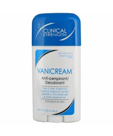 Vanicream Anti-Perspirant Deodorant Clinical Strength 2-Pack for Sensitive Skin - 2.25 Ounces - Buy Online on SooperMarket.com