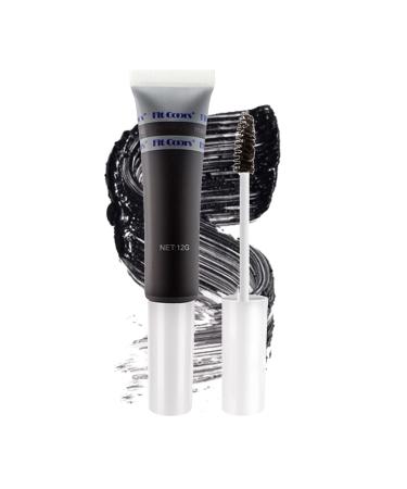 Black Brow Gel  Waterproof Eyebrow Gel Tinted Eyebrow Mascara Cream Instant Eyebrow Dye Wild Brow Gel Eyebrow Pomade for Long Lasting Smudge-proof Professional Natural Fluffy Feathery Brow Makeup (03 Black)