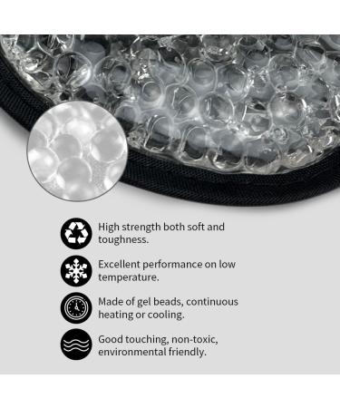 Cooling Eye Mask - Gel Hot Cold Therapy for Puffy Eyes Dry Eyes Headaches Migraines & Dark Circles (2 Pack - Blue & Black - Buy Online on SooperMarket.com