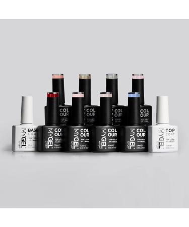 MYGEL by Mylee The Parton Gel Nail Polish Collection 8x10ml Colours + Top & Base Coat - UV/LED Soak-Off Nail Art Manicure Pedicure for Professional Salon & Home Use Long Lasting & Easy to Apply - Buy Online on SooperMarket.com