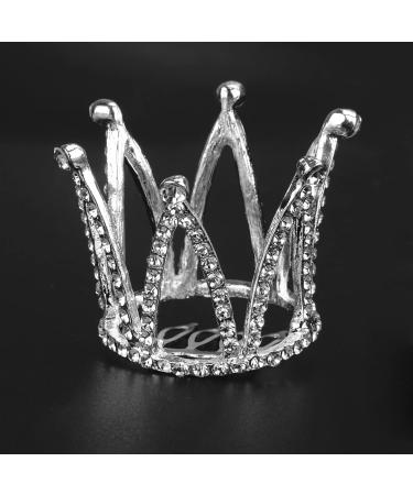 Minkissy Small Tiara Crown with Hair Comb Princess Tiara Comb Mini Birthday Crown Flower Girl Headpiece for Bridal Wedding Prom Birthday Party - Buy Online on SooperMarket.com
