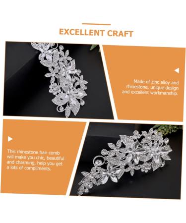 HAPINARY Side Comb Wedding Headband White Pearl Headband White Headbands Wedding Hair Comb Bridesmaid Hair Accessories Tiara Bride Accessories Hair up Rhinestone Banquet Prom - Buy Online on SooperMarket.com
