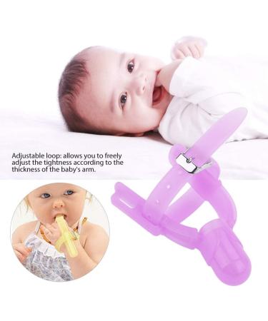 BORDSTRACT Adjustable Silicone Thumb Sucking Stop - Purple | Infant Kids Finger Protector to Prevent Thumbsucking - Buy Online on SooperMarket.com
