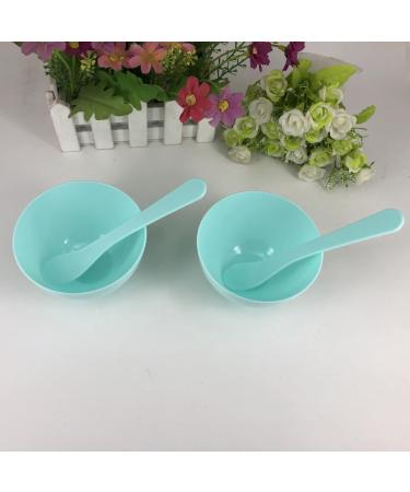 5 Sets Plastic Facial Mask Mixing Bowl & Spatula - DIY Skin Care Kit for Home & Salon Use - Buy Online on SooperMarket.com