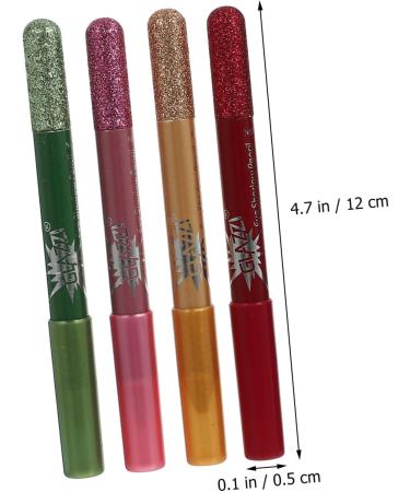 Mikinona 12pcs Pearlescent Eyeshadow Pencil Waterproof Eyeliner Pen Gel Eyeliner Lasting Powder Girl Sequins - Buy Online on SooperMarket.com