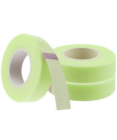 3 Rolls Lash Tape Adhesive Eyelash Tapes Makeup Tape Micropore Tape for Lash Extension Supplies 9 m Each Roll (3 Green)