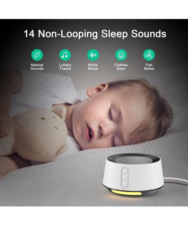 NEBONS White Noise Machine - 14 Soothing Sounds, Adjustable Night Lights - Sleep Timer & Memory Function - Plug in Noise Machine for Baby, Kids, Adults - Buy Online on SooperMarket.com