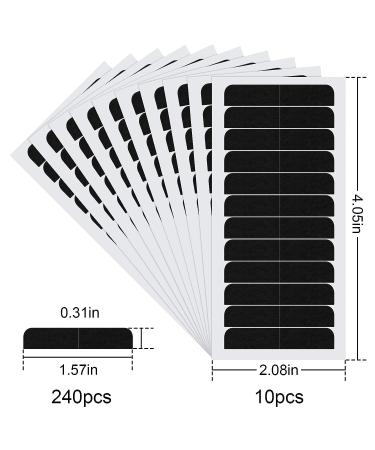 120 Pcs Double Sided Hair Extension Tape Tabs - Black | Replacement Tape for Tape in Hair Extensions - Ideal for Wig Supplies & Hair Salons - Buy Online on SooperMarket.com