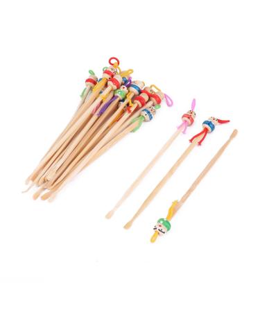 Qtqgoitem Bamboo Cartoon Doll Desigen Earwax Earpick Removers Ear Cleaning Tools 4.7 Inch Long 20pcs (Model: 7e4 92a 457 232 8d2)