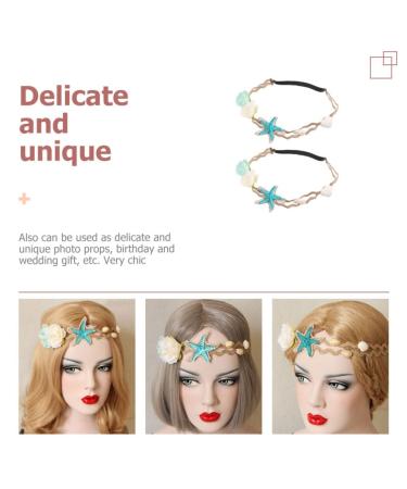 KALLORY Seashell Headband Set - Boho Ocean Hair Accessories for Girls - Buy Online on SooperMarket.com