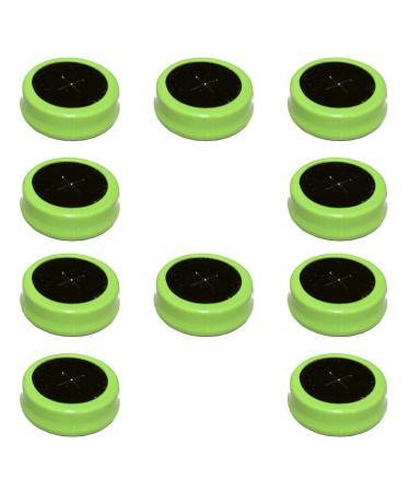 10pcs 1.2V 80mAh NiMH Flat Top Cell Coin Button Rechargeable Battery