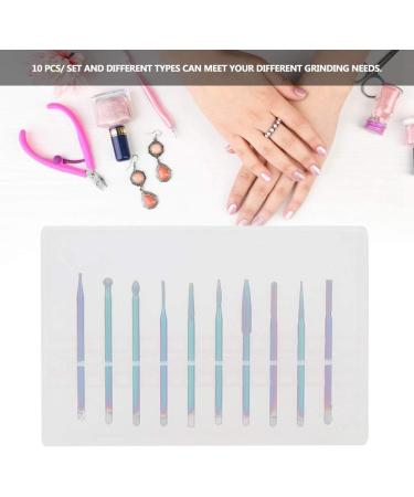Dekaim Nail Drill Bit Set - 10pcs Tungsten Alloy Nail Drill Bits for Polishing & Manicure/Pedicure Accessories | Type 3 - International Shipping Available - Buy Online on SooperMarket.com