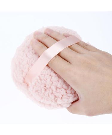 Ultra Soft 4'' Body Powder Puff - Washable Large Velour Applicator for Loose Mineral Powder | Reusable Velvet Dust Puff for Face & Body - Buy Online on SooperMarket.com