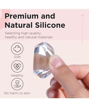 Greoer French Tip Stamper Kit 2 Pieces Clear Nail Art Jelly Stamper with 2 Pieces Scrapers Long Short Soft Silicone Jelly Stamper for Nails French Nail Line Tools for French Manicure DIY Salon - Buy Online on SooperMarket.com