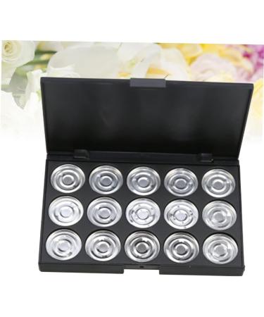 PLAFOPE 15 Empty Eyeshadow Palette Estuche De Maquillaje Empty Makeup Empty Eyeshadow Case Eye Shadow Silver - Buy Online on SooperMarket.com