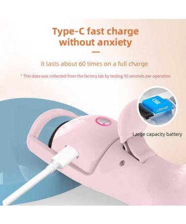 Heated Eyelash Curlers Electric Eyelash Curler with 3 Temperature Modes Intelligent Power-off 230mAh Rechargeable Battery One Charge for 60 Times Use (White) - Buy Online on SooperMarket.com