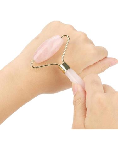 01 Pink Jade Roller Natural Beauty Roller Rejuvenate Skin -Wrinkle for Women Lady