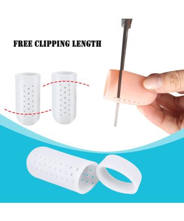 HEIMEABI Gel Toe Protector - Silicone Toe Caps for Corns, Blisters & Ingrown Toenails - Pain Relief & Foot Soak - Purple Medium - Buy Online on SooperMarket.com