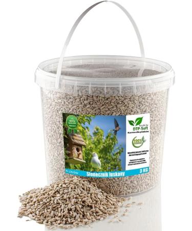 Buy 3kg Sunflower Seeds for Wild Birds - Premium Peeled Bird Feed in Bucket - Buy Online on SooperMarket.com