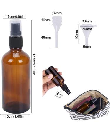 Buy Ouyanka 3-Piece 100ml Glass Spray Bottles - Fine Fog Atomizer for Essential Oils & Perfumes - International Shipping Available - Buy Online on SooperMarket.com