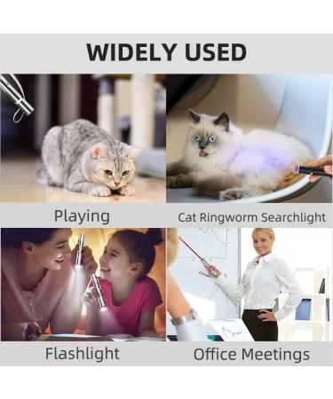 7 in 1 USB Rechargeable Cat Laser Pointer Toy | Interactive LED Red Light for Indoor Cats & Dogs | Kitten Pen Toy for Fun Playtime - Buy Online on SooperMarket.com