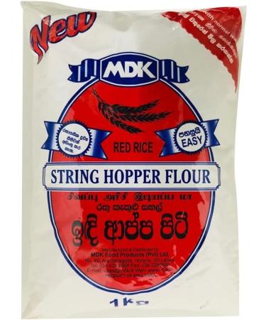 Seelans MDK Red String Hopper Flour | 700G | Hopper Mix | Flour | Rice Flour | Idiyappam Flour | 100% Row Rice | SriLankan Origin (Pack of 3)