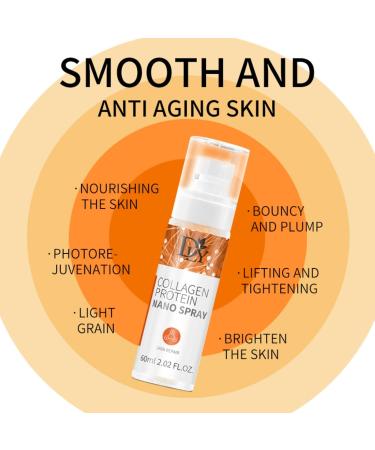 Collagen Facial Spray Collagen Face Mist Deep Hydrating & Nourishing Tightens Fine Lines & Wrinkles Moisturizer Spray Anti Aging Skin Care for Dry and Dehydrated Skin Vegan Cruelty Free - Buy Online on SooperMarket.com