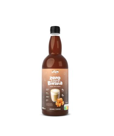 Locco Calorie Free Barista Syrup with Stevia | Vegan Keto Gluten Free | Sugar Free | Coffee Syrup | Zero Calories | Caramel | 1L