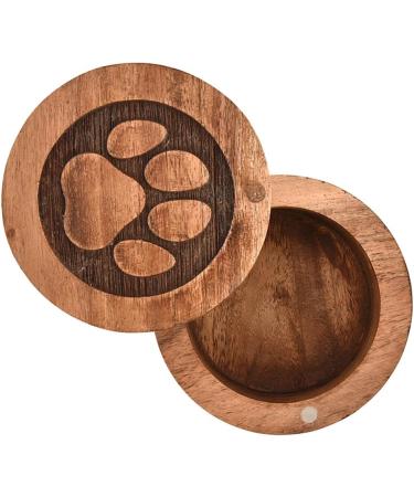 EDHAS Acacia Wood Decorative Urns Funeral Cremation Urn for Ashes for Dogs Pet Urns for Cats (8.89cm x 8.89cm x 6.35cm) - Buy Online on SooperMarket.com