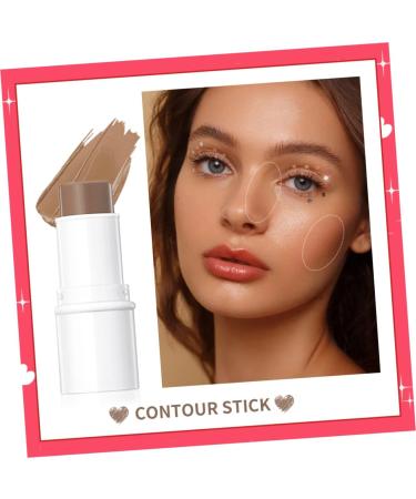 Healvian 1 Set Contour Stick Makeup Blush Facial Kit Wand Stick Neopentyl Di(ethylhexanoate) Ester - Buy Online on SooperMarket.com