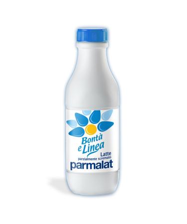 Parmalat Bont e Linea Latte Parzialmente Scremato 1000 ml - Bottiglia (Confezione da 6)