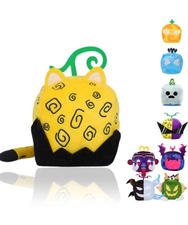 ZejaL Blox Fruits Plush Toy 6" with Code Mystery Box Soft & Cute Plushies Toy Funny Plush Stuffed Hugging Fruit Plush Squishy Pillow Novelty Throw Cushion Stuffed Animal Toy (15CM/6" A) 15CM/6" A