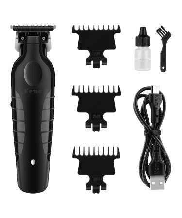 KEMEI Black Hair Clippers for Men Cordless Clippers for Hair Cutting Professional Barber Clippers USB Rechargeable Wireless Haircut Clippers km-2299