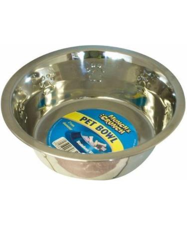 Munch & Crunch Large 19.5cm Stainless Steel Pet Bowl Silver One Size - Buy Online on SooperMarket.com