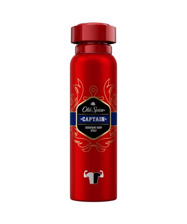 Old Spice Deodarant Spray Captain 6 Pack