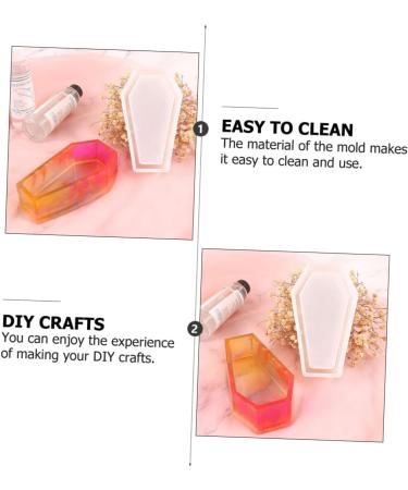 ABOOFAN 1 Set Epoxy Coffin Mold Halloween Decor Resin Mold Decorative Diy Decorative Mold Self Made Props - Buy Online on SooperMarket.com