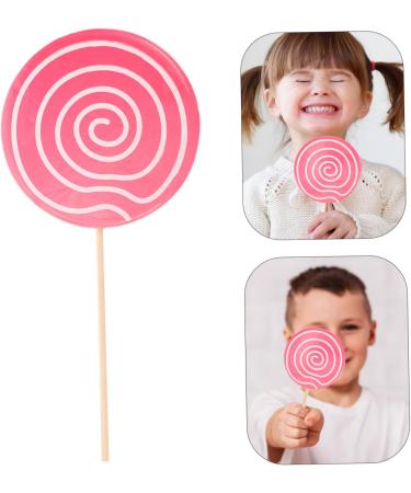 Warmhm 5pcs Candy Lollipops Crafts Pendant Boys Artificial Lollipop Giant Fake Lollipops Handmade Fruit Flavored Lollipops Swirl Lollipops Baby Items Wooden Rainbow Candy Manual Toddler Pinkx5pcs 14*1CMx5pcs - Buy Online on SooperMarket.com