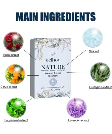 Rxuaw Shower Steamers Aromatherapy Tablets Natural Ingredients Refreshing Shower Bombs for Women Men Bath Supplies - Buy Online on SooperMarket.com