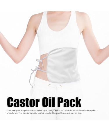 Reusable Bio Castor Oil Pack | 2-Layered Detoxification Wrap with Adjustable Straps & Storage Bags for Liver Support - Buy Online on SooperMarket.com