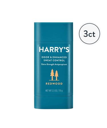 Harry's Extra-Strength Antiperspirant for Men - Redwood Scent - Pack of 3 - Buy Online on SooperMarket.com